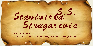 Stanimirka Strugarević vizit kartica